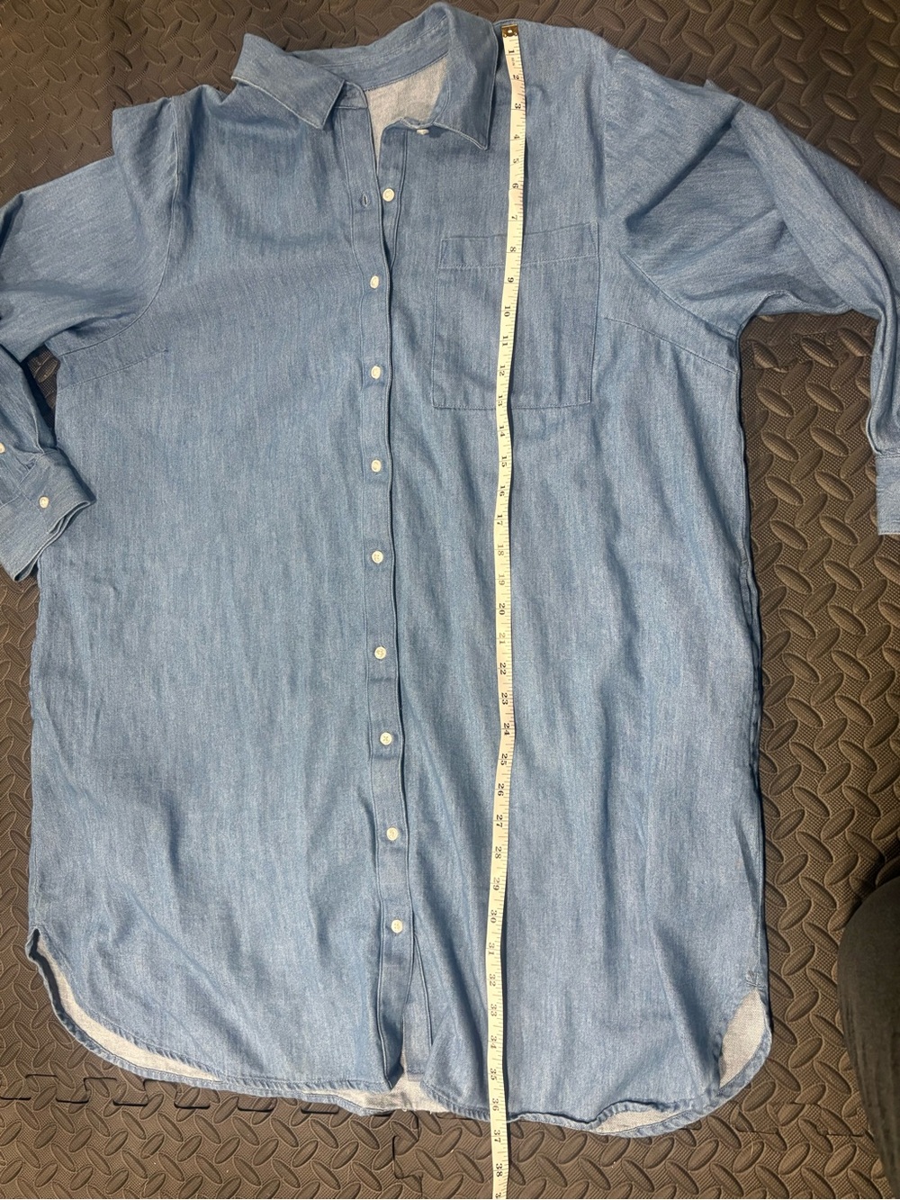 Old Navy Casual Denim Button-Up Dress - Picture 6 of 7